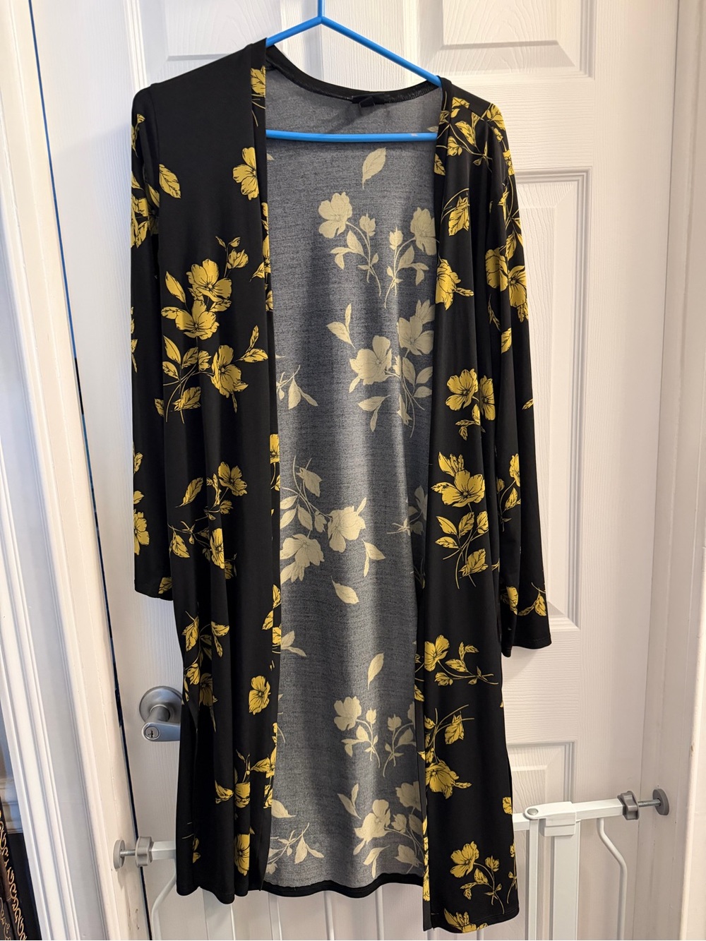 torrid Black & Yellow Floral Open Cardigan